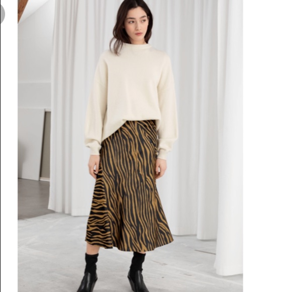 & Other Stories Zebra Skirt
